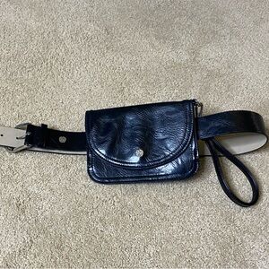 Vince Camuto Black belt bag. Gently worn great condition.
